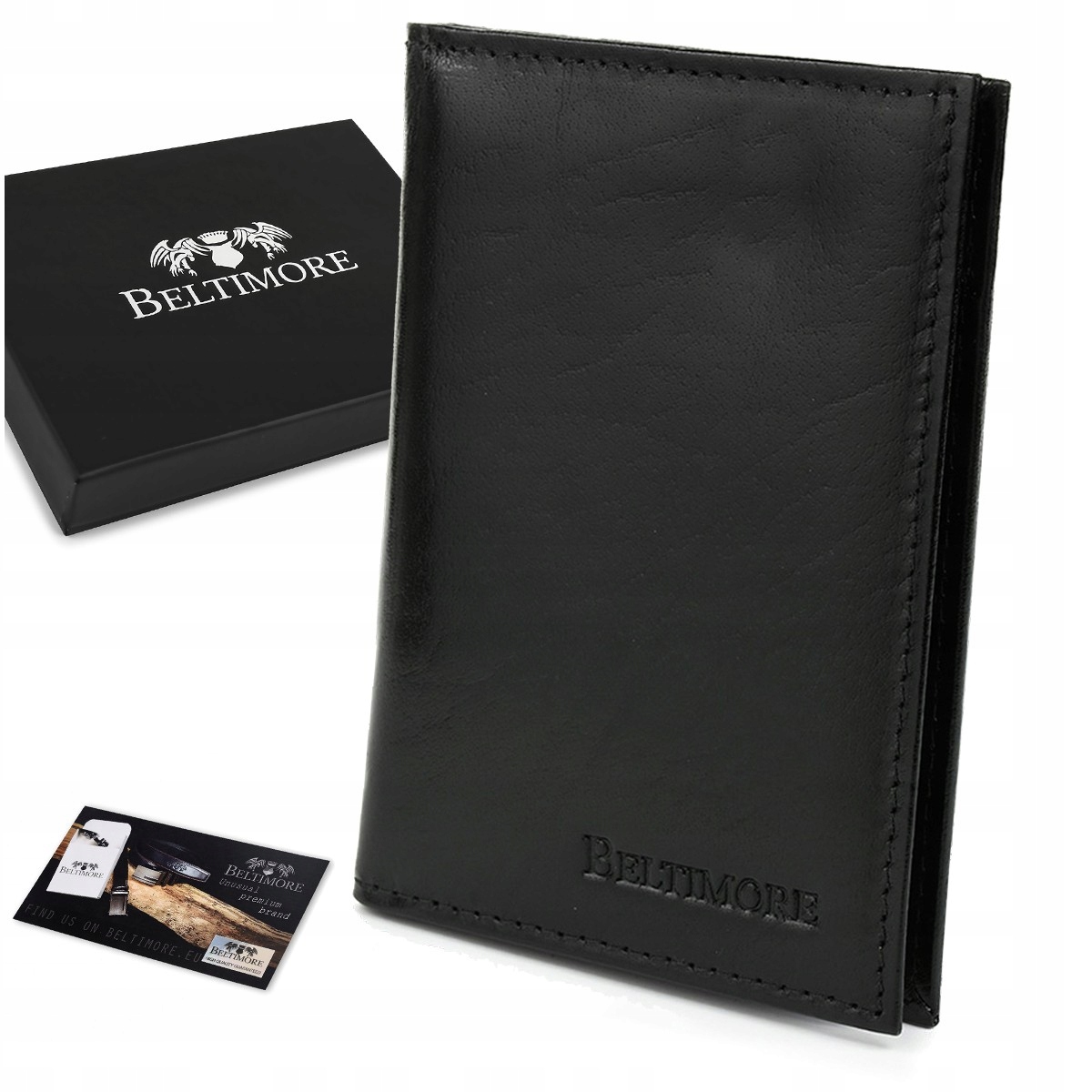 

Etui na dokumenty karty skórzane slim Beltimore