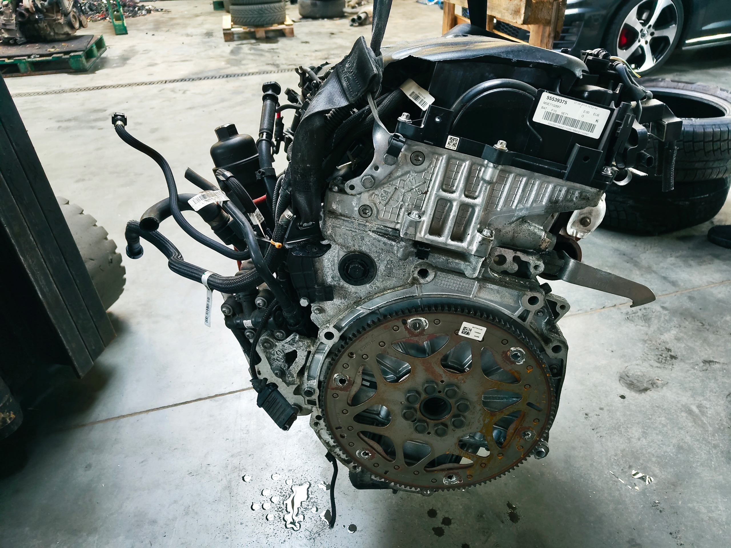 BMW 5 F10 F11 LCI complete engine DIESEL B47D20A