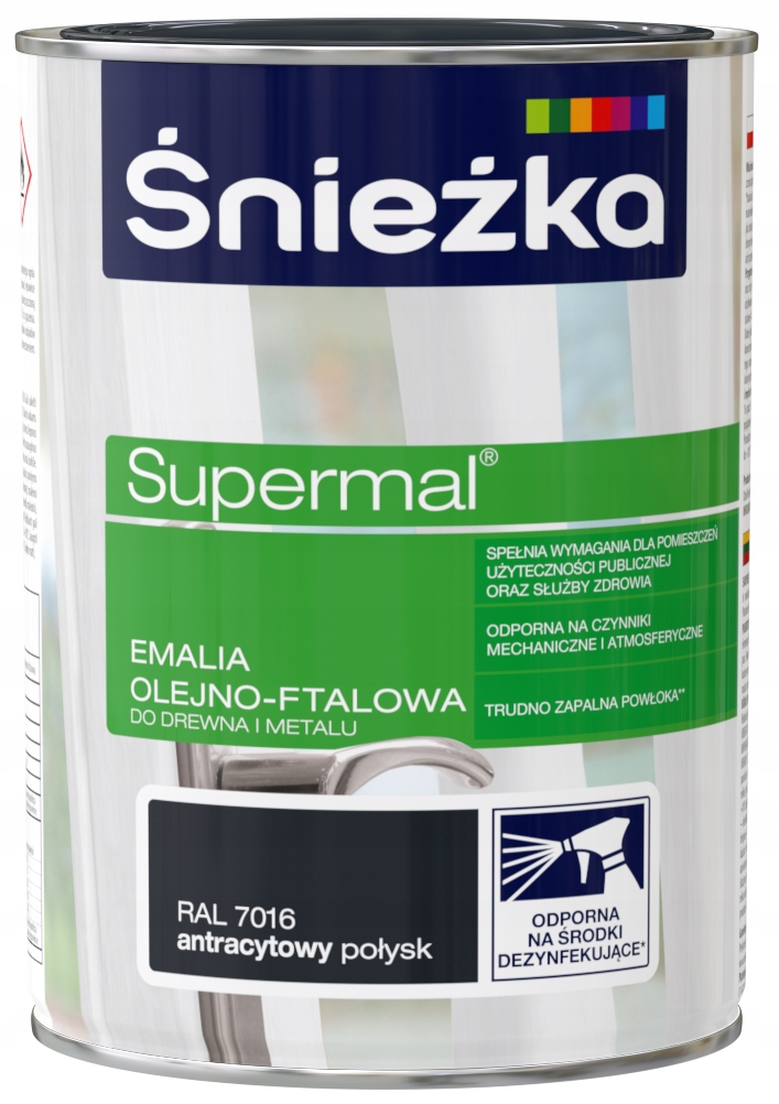 

Śnieżka Supermal Olejno-ftalowa Antracytowy 0,8L