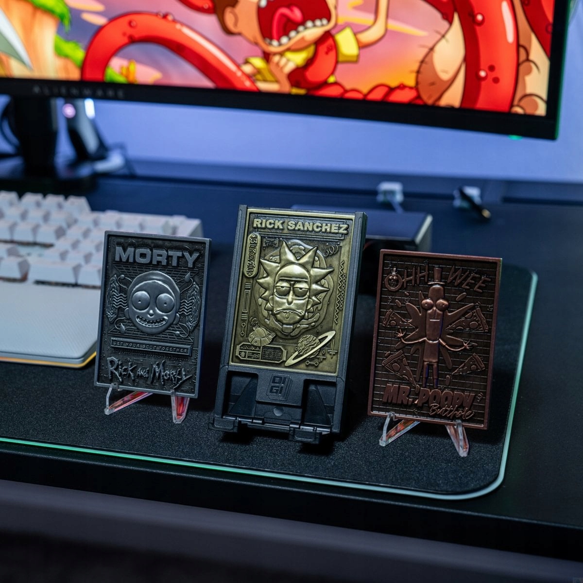 Rick & Morty Startovací sada 3 digitálních desek vyměnitelný stojan