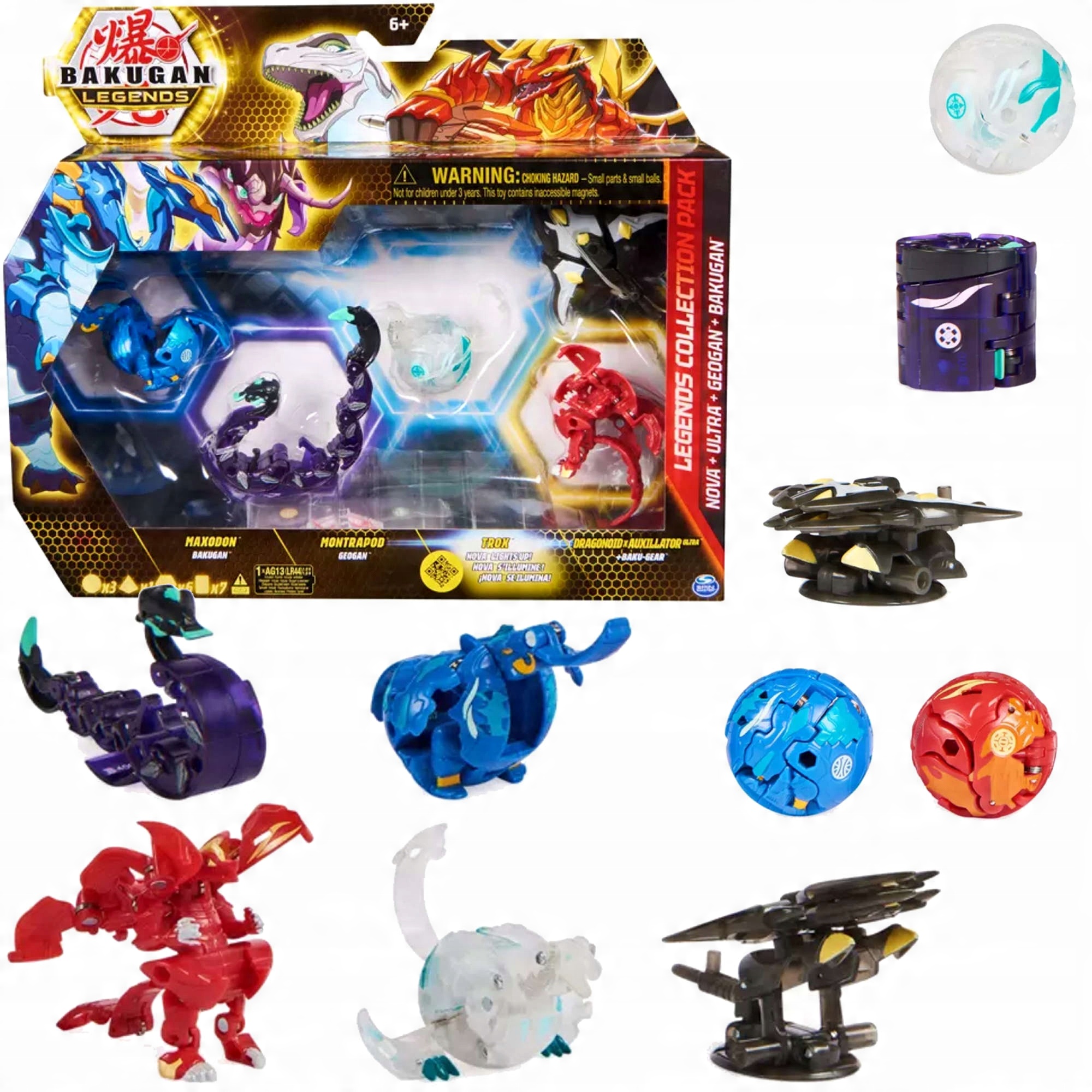 

Bakugan Legends Zestaw Startowy 5-PAK Nova Ultra