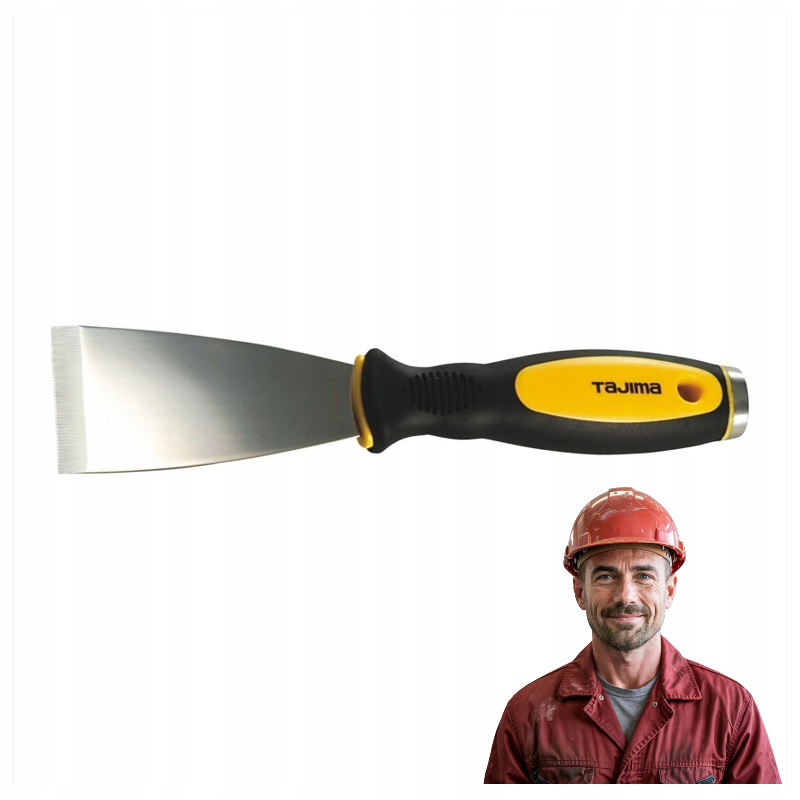 Škrabka z nerezové oceli s čepem na šlehání Tajima Scrc 75 mm