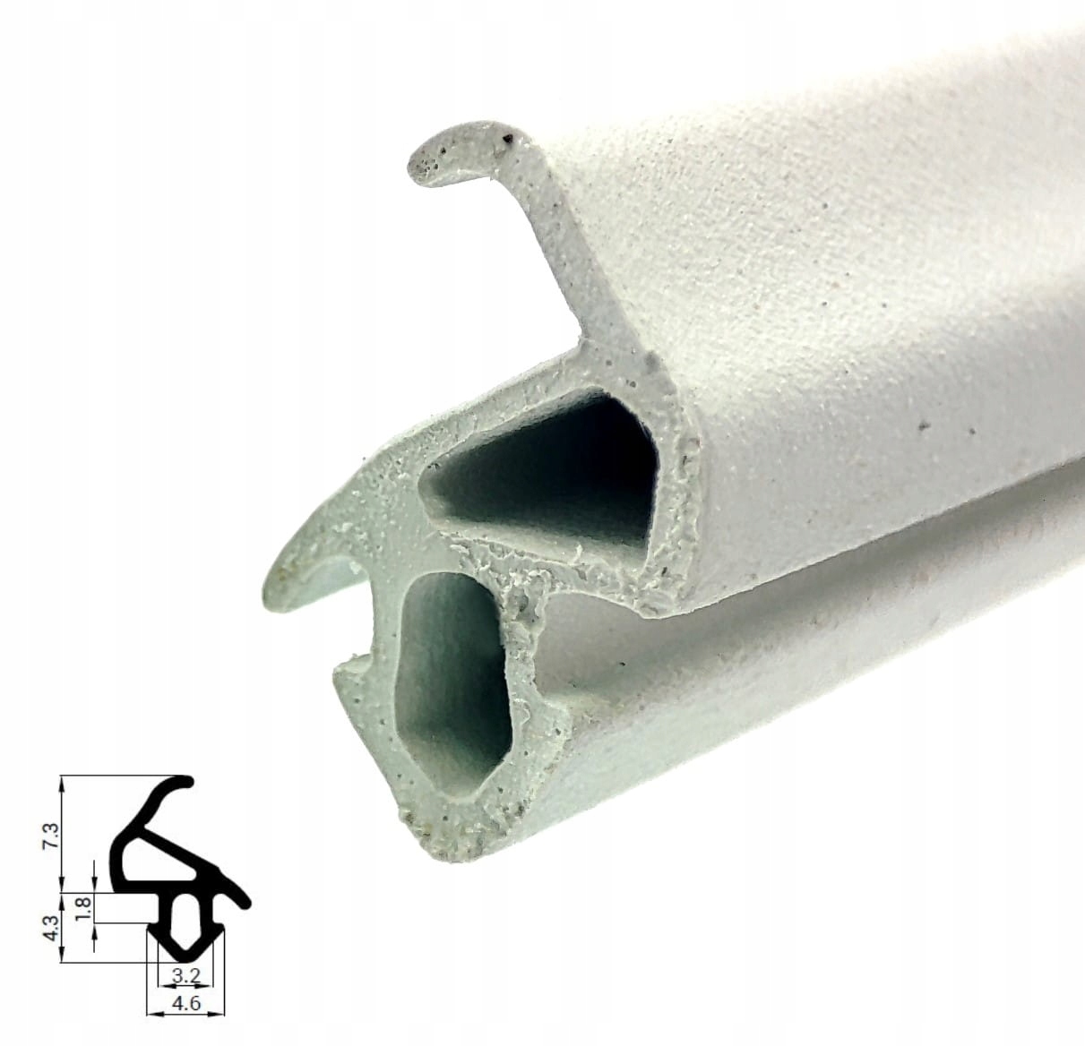 Uszczelka do okien PVC S-1559B ALUPLAST Szara