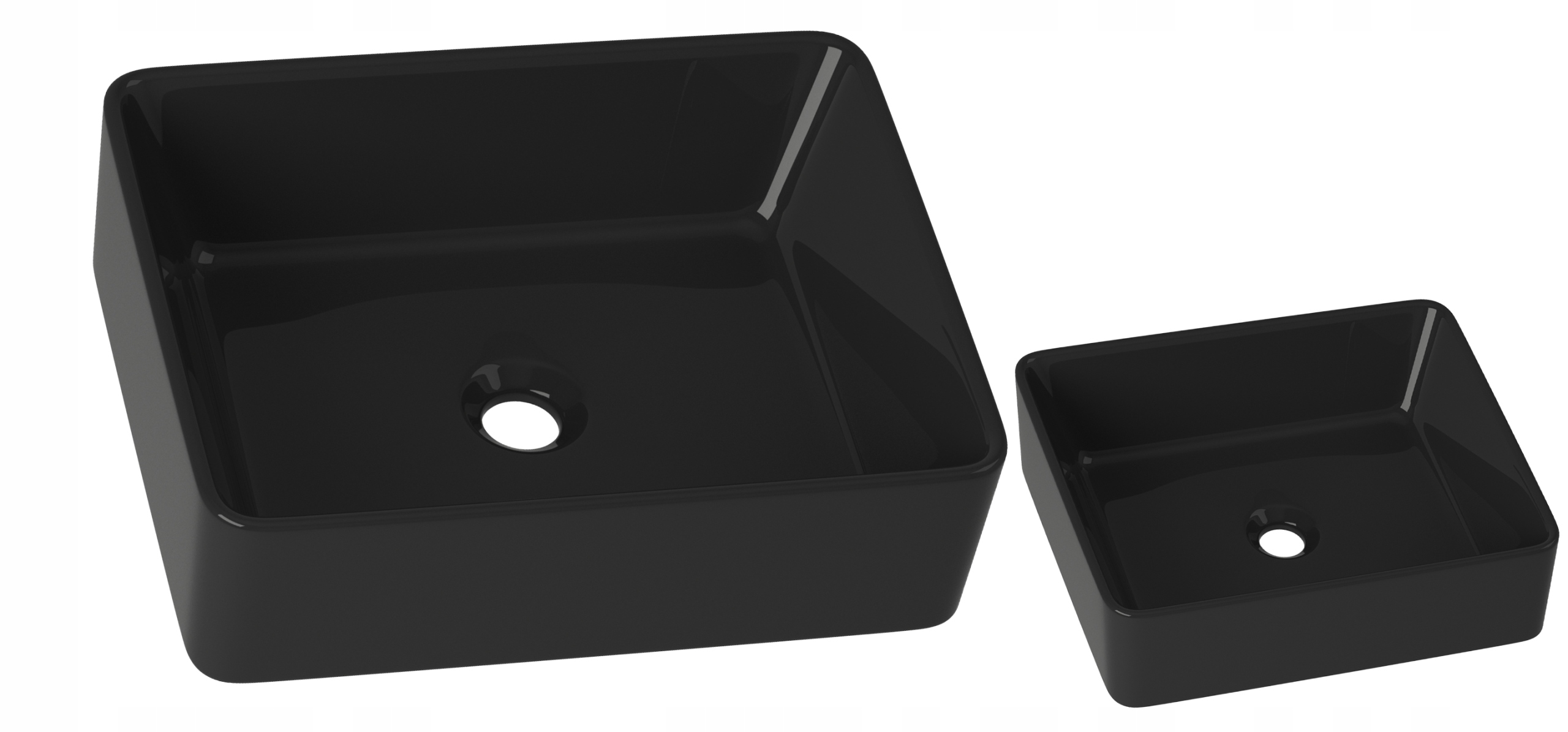 Umývadlová Doska Vega Jednoduchá Čierna Keramická Kúpeľňová