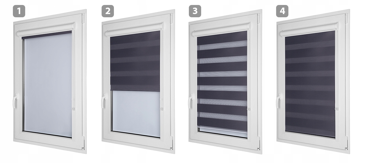 Roleta Dzień Noc w kasecie alu na wymiar 62x150 cm Marka Dekodom