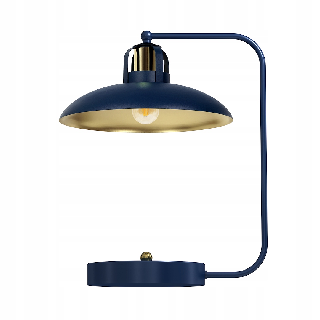 Stolní lampa Felix Tmavě modrá Zlatá 1xE27