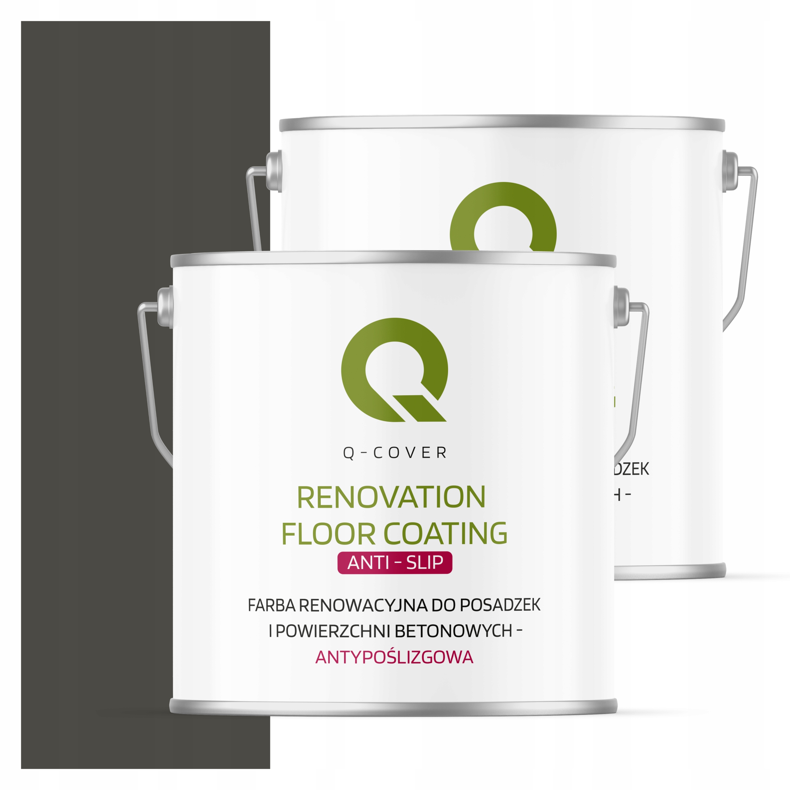 Protišmyková renovačná farba na betón 5L šedá tmavá Ral 7022 matná