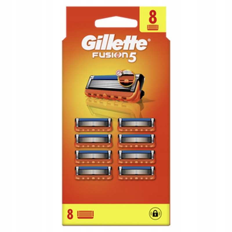 Gillette Fusion Náhradní břity pro holicí strojek, 8 kusů
