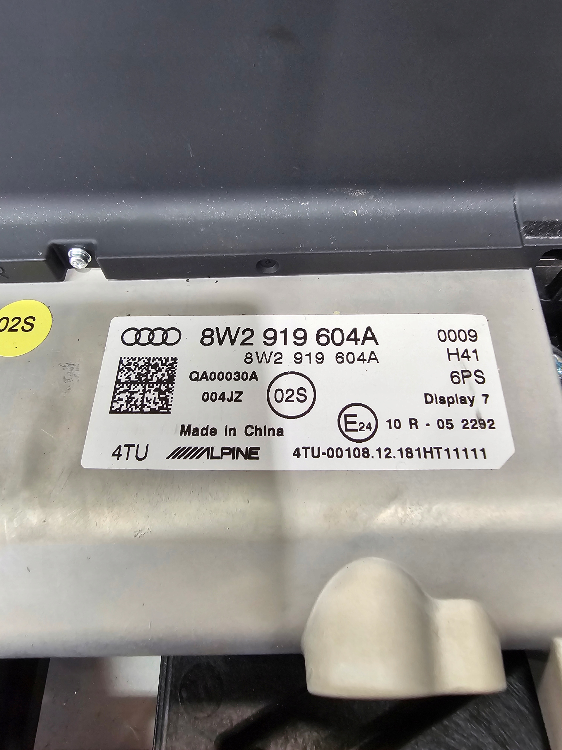 дисплей A4 B9 S5 A5 8W 8W2919604A