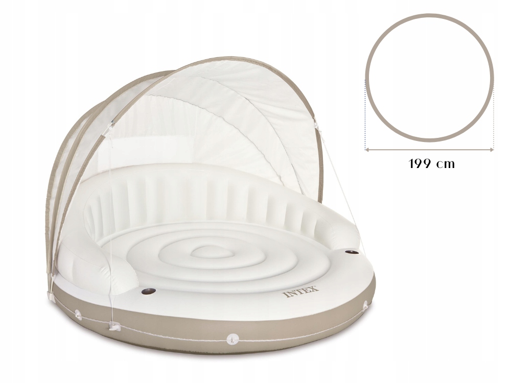 Pływająca Wyspa Materac Leżak z Dachem Intex 58292 Kod producenta 58292