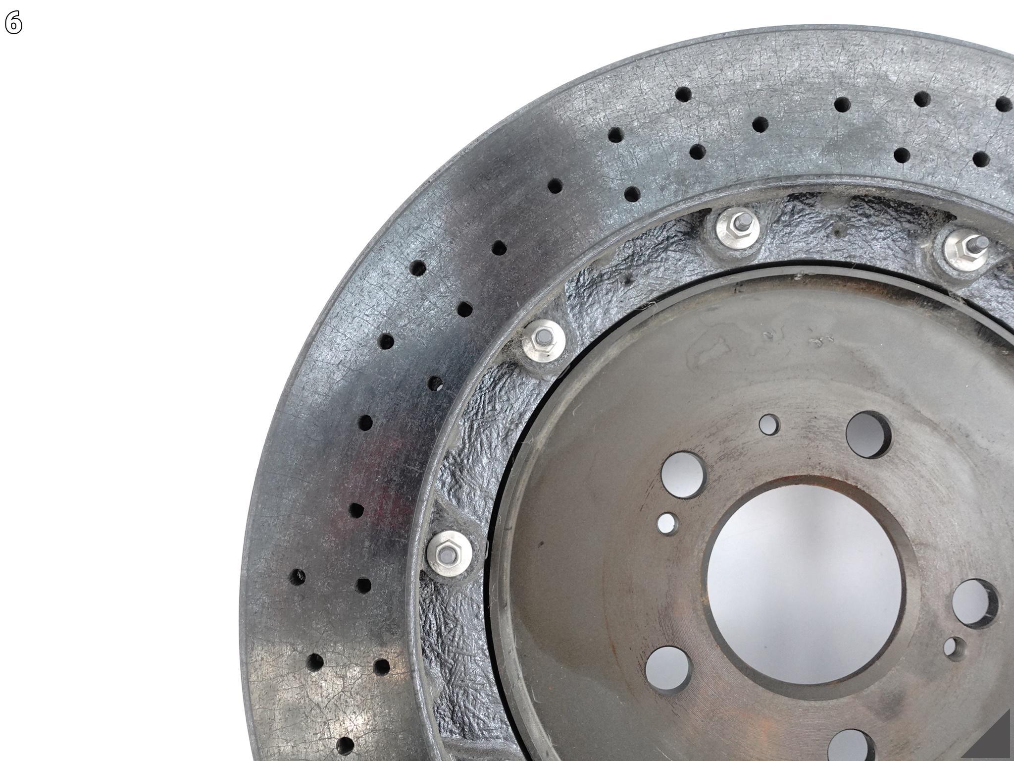 AUDI RS7 4G8 PERFORMANCE disc CERAMICZNA rear part right 370x30 (only 70 KM)