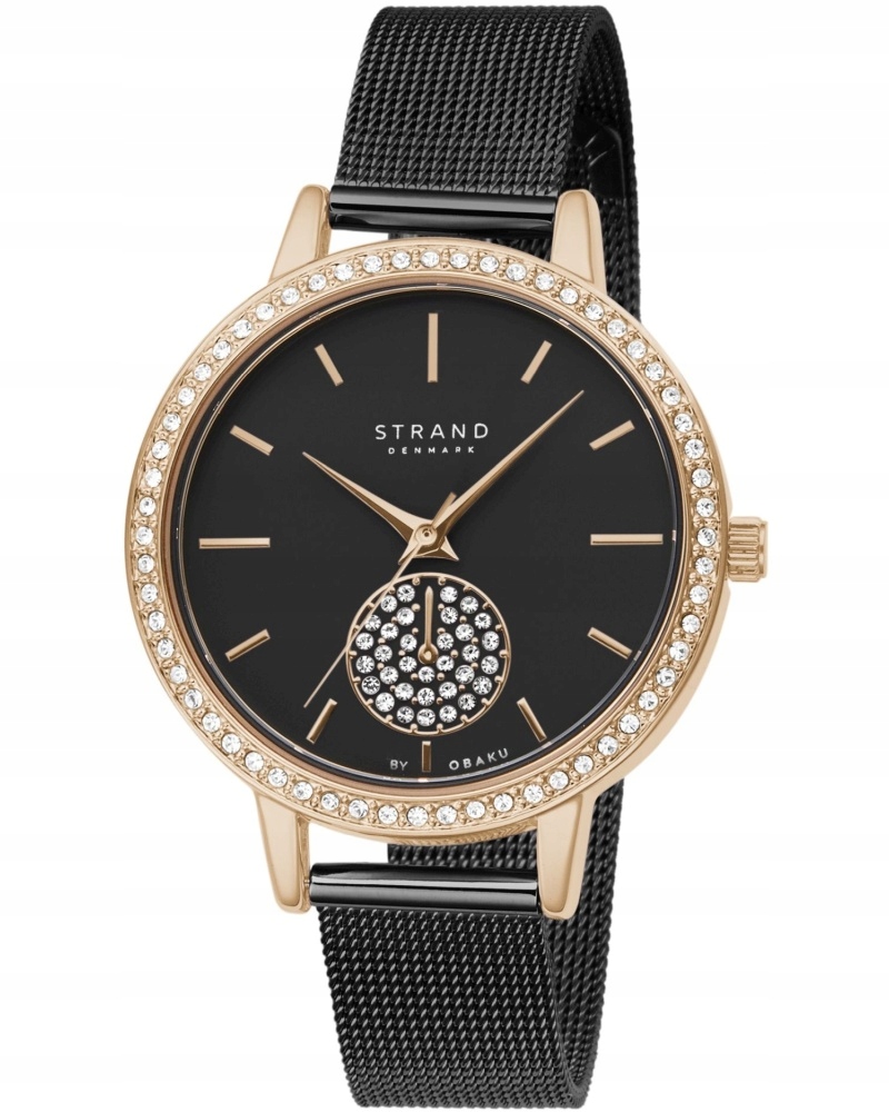 Nový originální dámský japonský mechanismus Strand by Obaku mesh S705LXVBMB