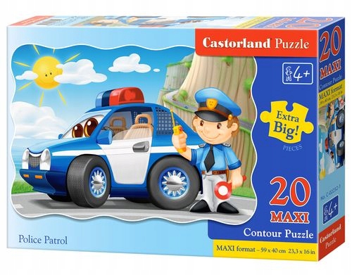 

Puzzle 20 maxi Policja Zabawka