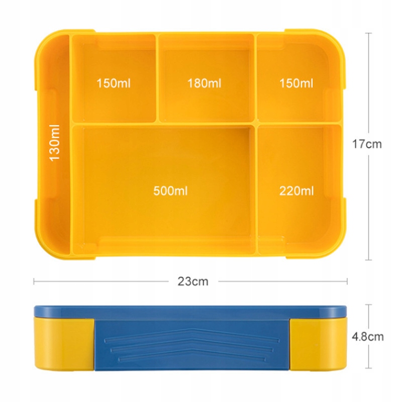 Lunch box Feifeiwu17 1330 ml Wysokość produktu 23 cm