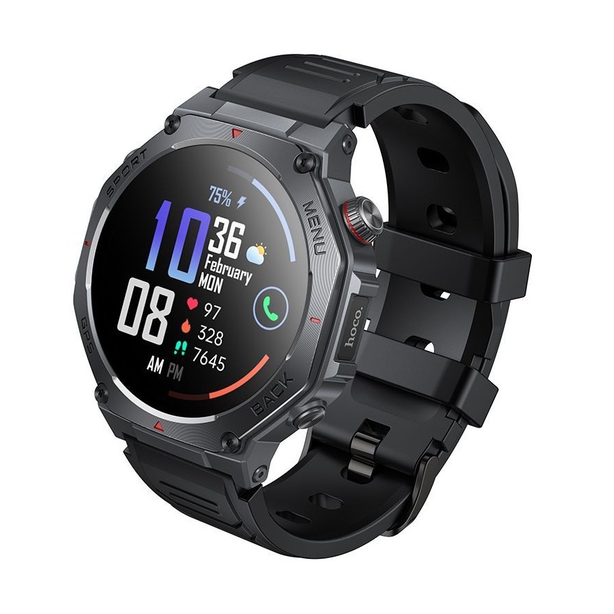 Chytré Hodinky Hoco Y37 1,43" Amoled Gps černé