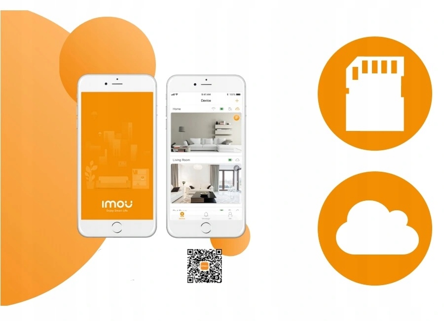 Kamera obrotowa niania IMOU 4MPx ZAPIS NA KARCIE Marka Imou