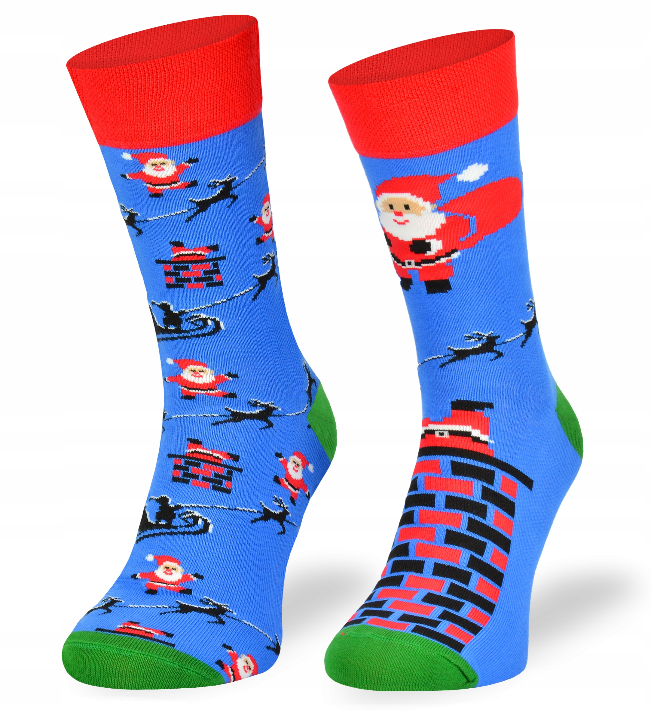 

Modne kolorowe bawełniane skarpetki – Mikołaje