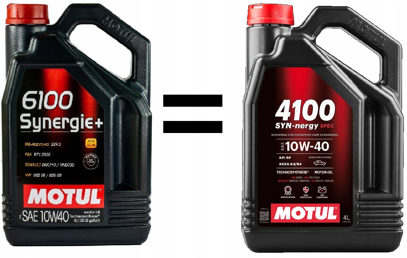 Olej Motul 4100 SYN-nergy Spec 10W40 dříve Motul 6100 Synergie+ 4L