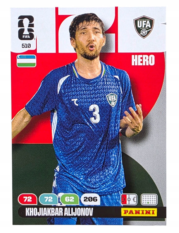Karty Piłkarskie Panini Fifa World Cup 2026 Hero Uzbekistan 510 Alijonov