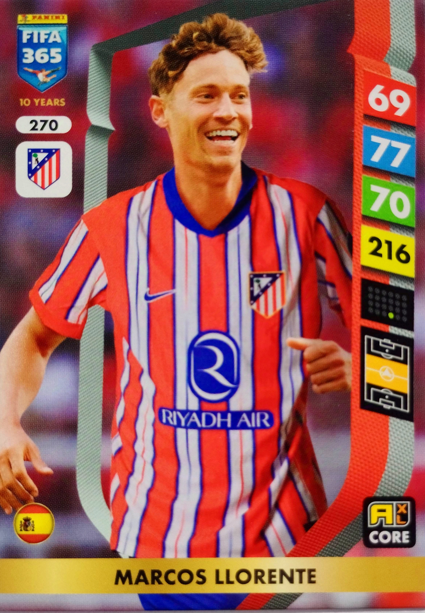 PANINI FIFA 365 2025 CORE 270 MARCOS LLORENTE ATLETICO