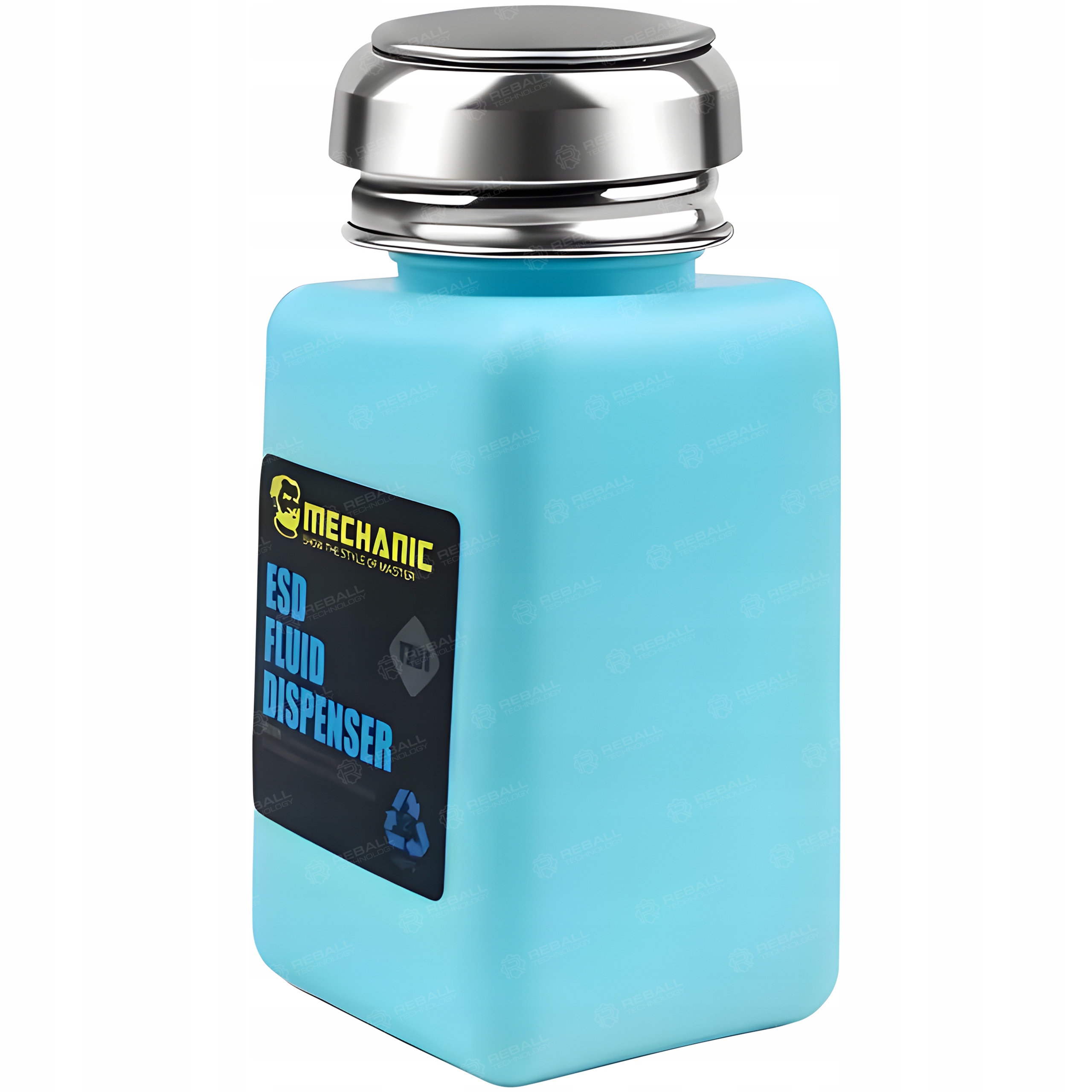 BUTELKA DOZOWNIK Z POMPKĄ WANIENKĄ NIEBIESKIA MECHANIC 180ml HDPE ESD SAFE