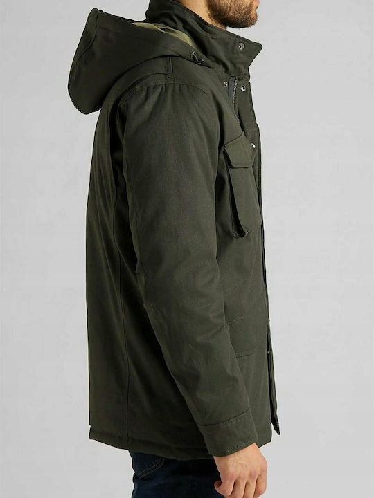 LEE WINTER FIELD JACKET SERPICO GREEN L86SVPOJ L Marka Lee