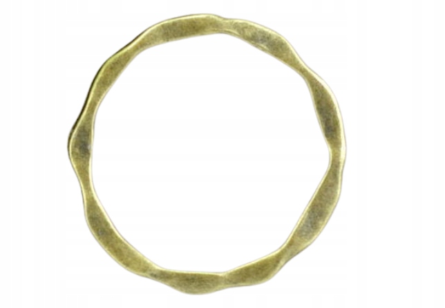 [11257] Element ozdobny koło 23mm kolor brąz 3szt