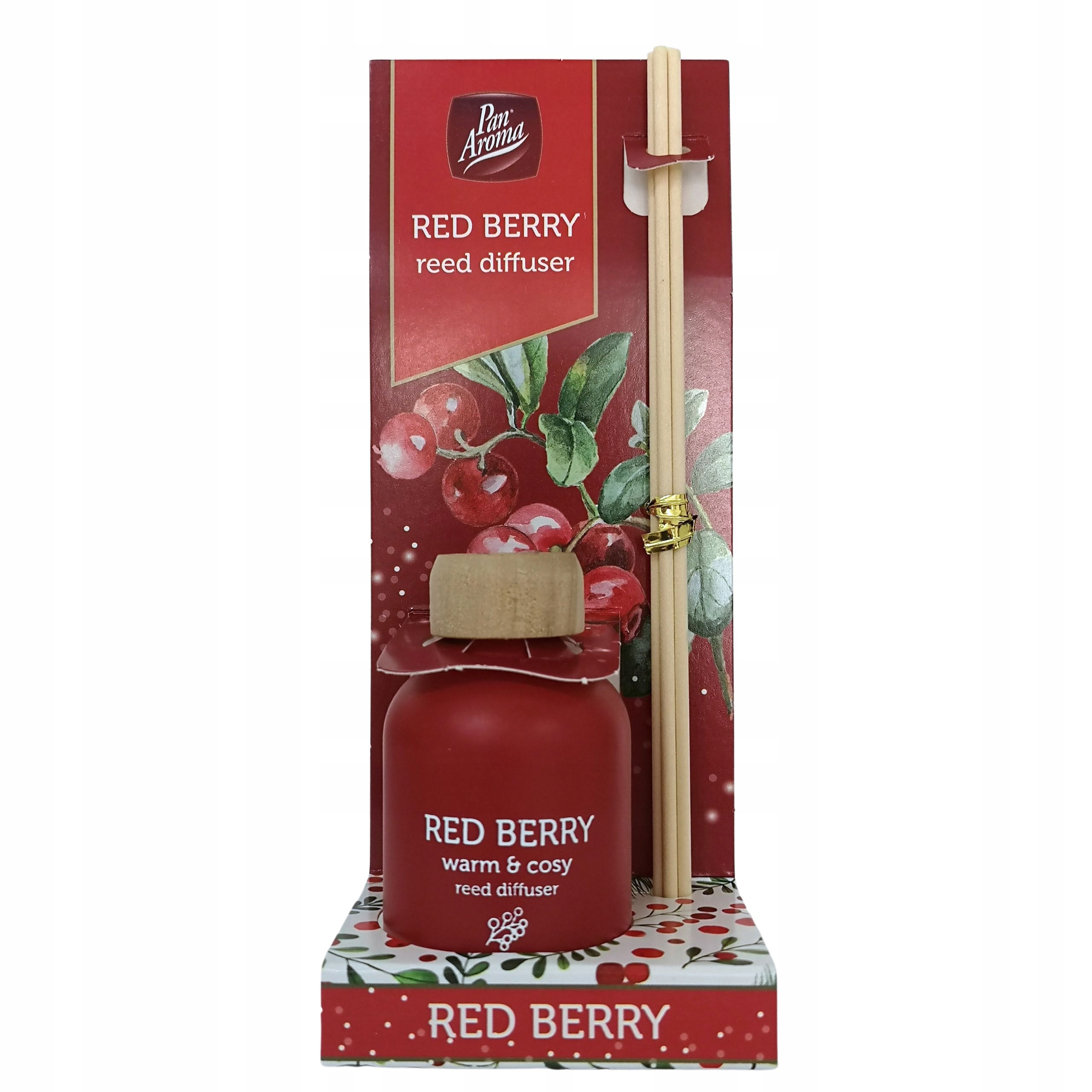 PAN AROMA Dyfuzor zapachowy NEW 50 ml Zapach do domu Czerwone jagody
