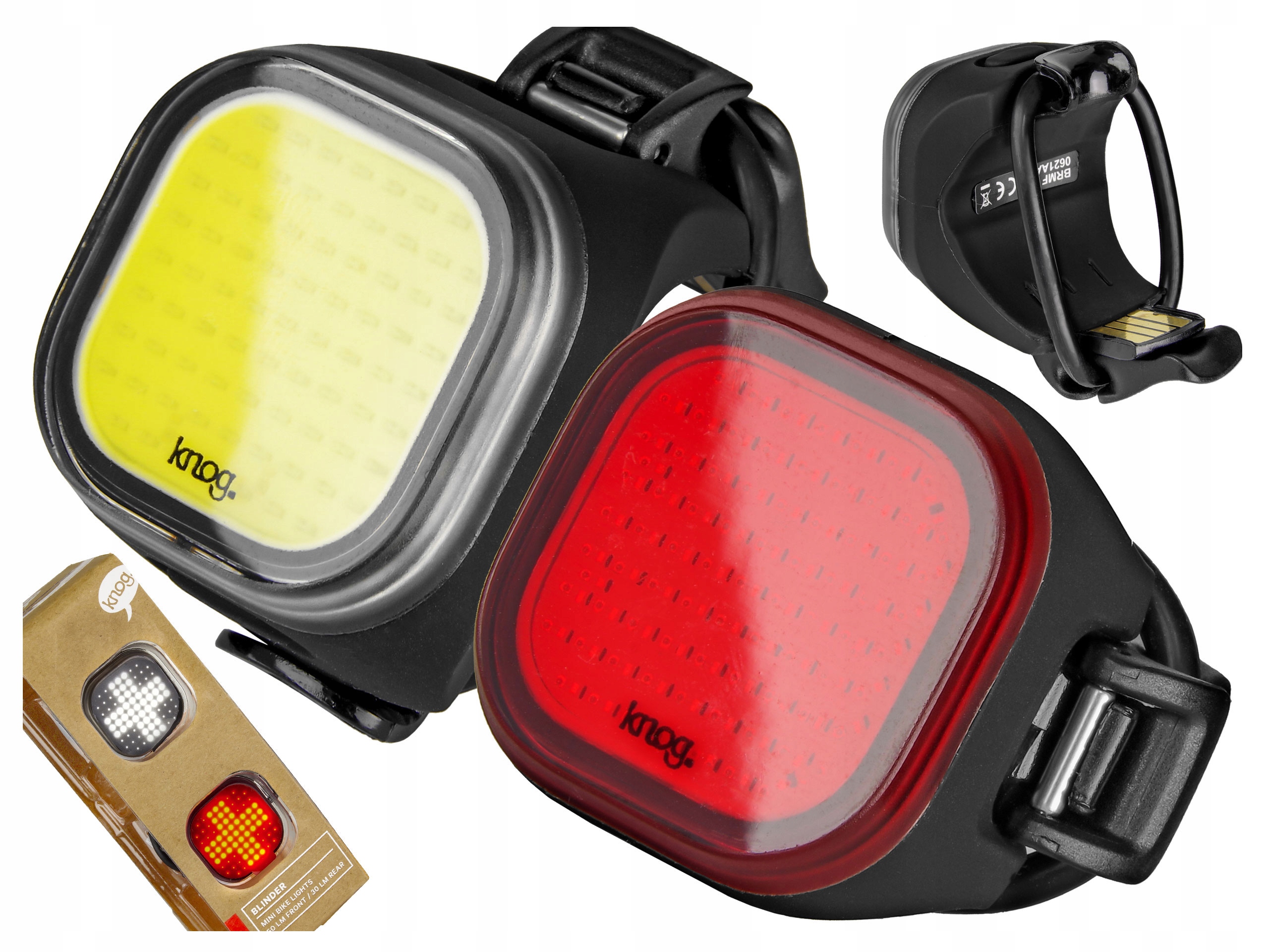 Sada Světel Na Kolo Knog Blinder Mini Cross Twinpack 50 30 lm Usb