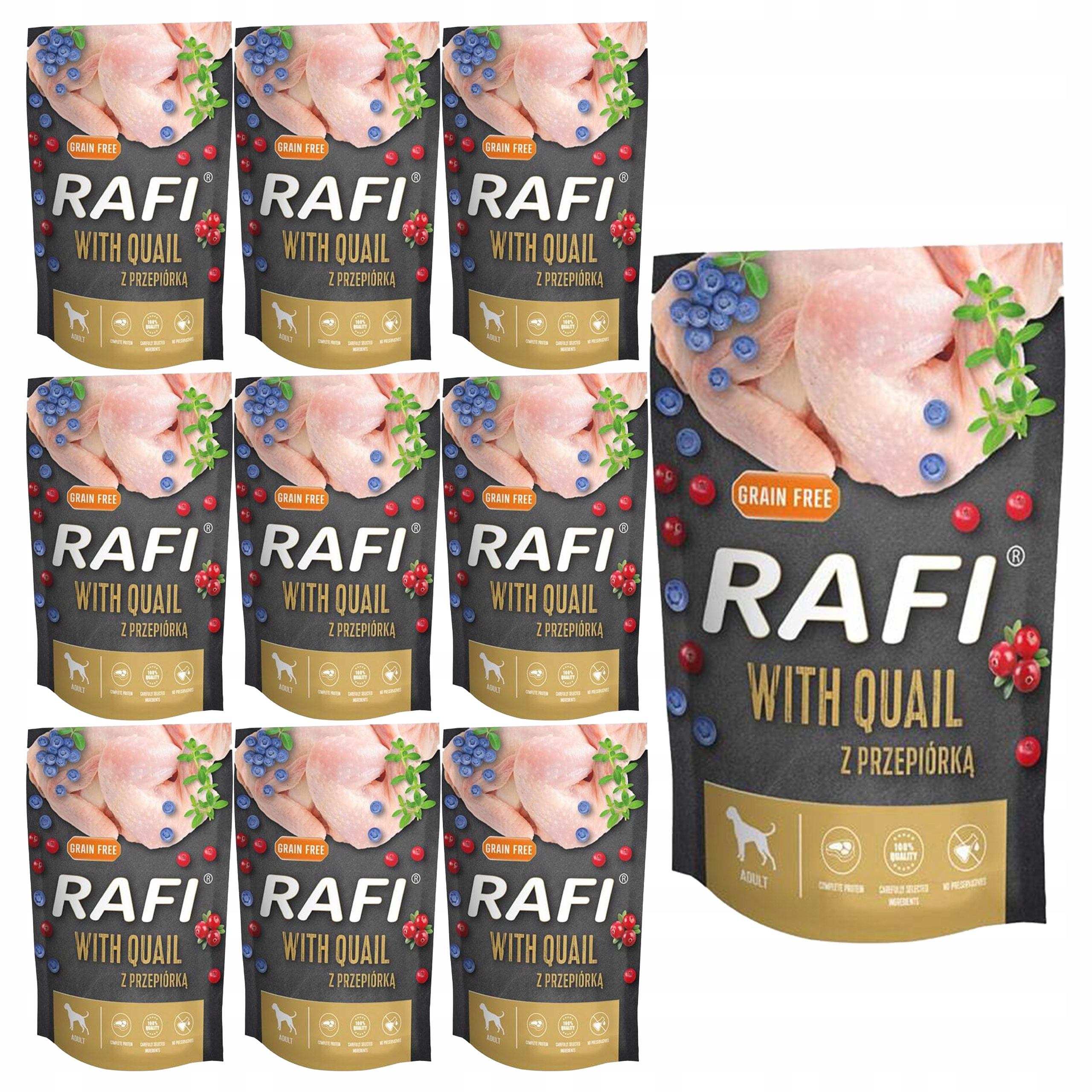 Dolina Noteci Rafi Krmivo mokré pro psa Křepelka 10 x 500 g