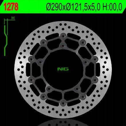 Predný brzdový kotúč NG1278 (290X121,5X5)