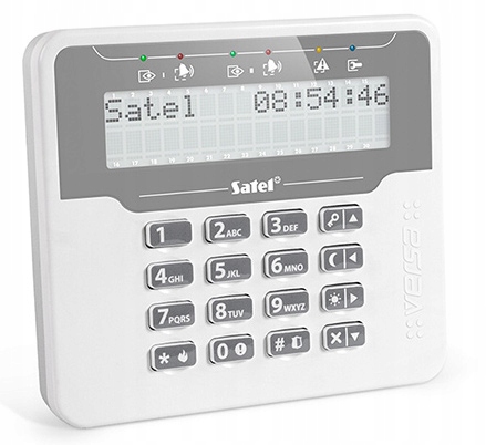 Manipulátor Satel Versa-lcdm-wh s LCD displejom pre ústredňu Versa