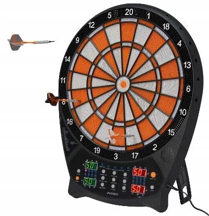 Crivit Elektroniczna tarcza do darta/pomarańczowa