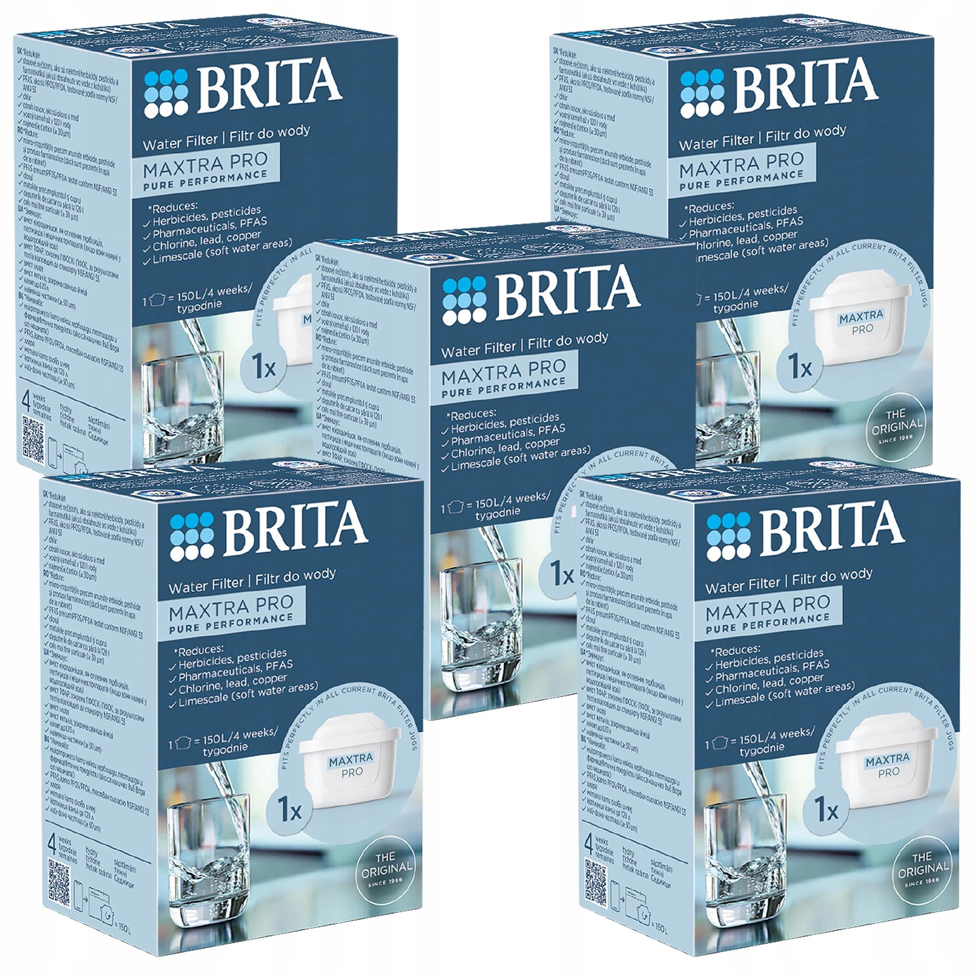 Náplně Brita Maxtra Pro Pure Performance do džbánu Brita Marella 5x