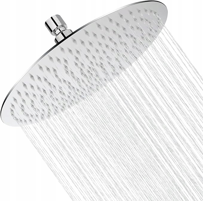 Vysokotlaková dešťová sprcha, 25 cm, kulatá, z nerezové oceli 304, chrom
