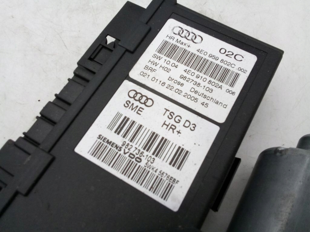 Audi A8 D3 module mini motor windows right rear part 4E0959802C