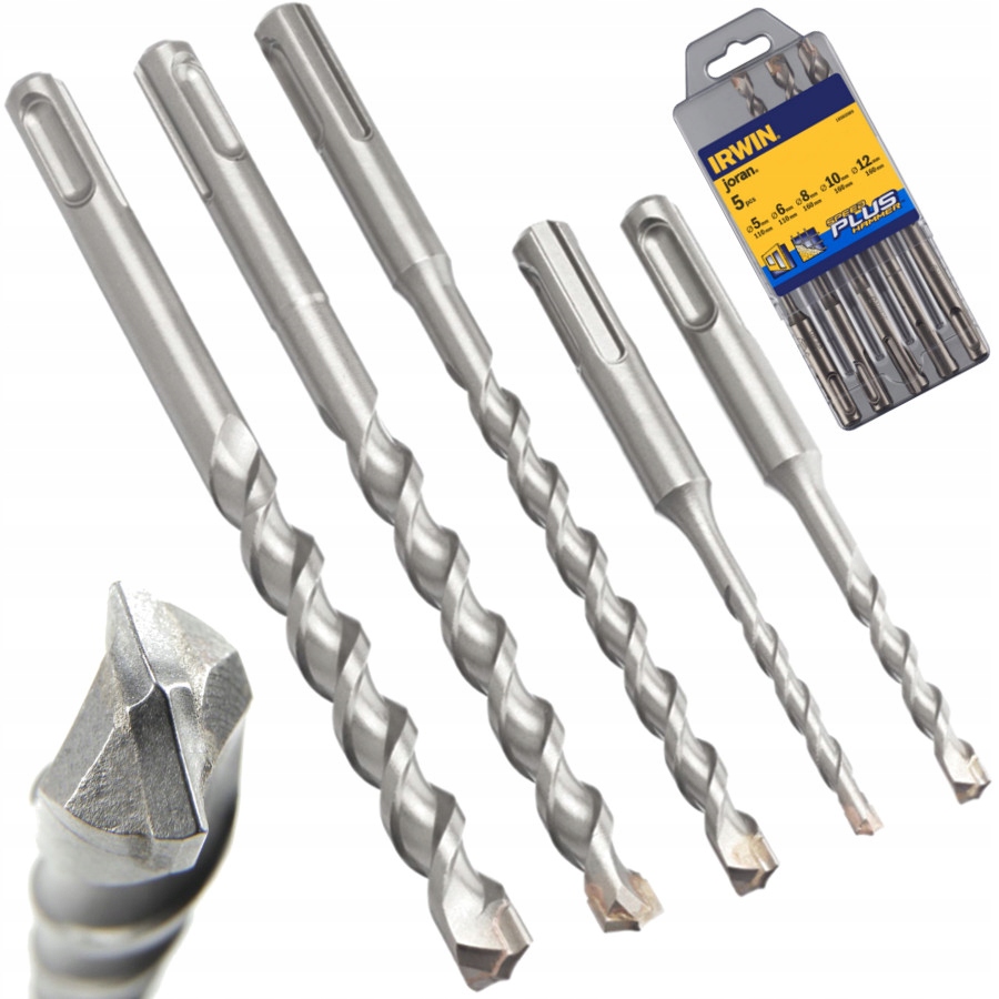 

Irwin Zestaw wierteł do betonu Sds+ komplet 5-12mm