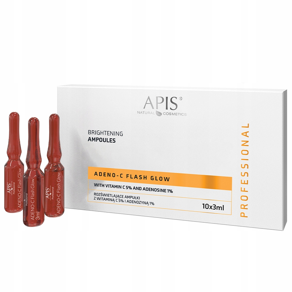 Apis Adeno-C Flash Glow Rozjasňující ampule na obličej s vitamínem C adenosinem