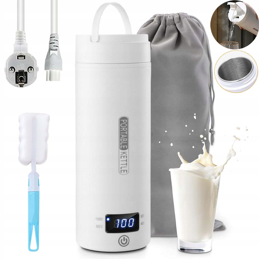 Mini Cestovní Konvice, Termoska Z Nerezové Oceli Na Čaj A Kávu, 450 ML