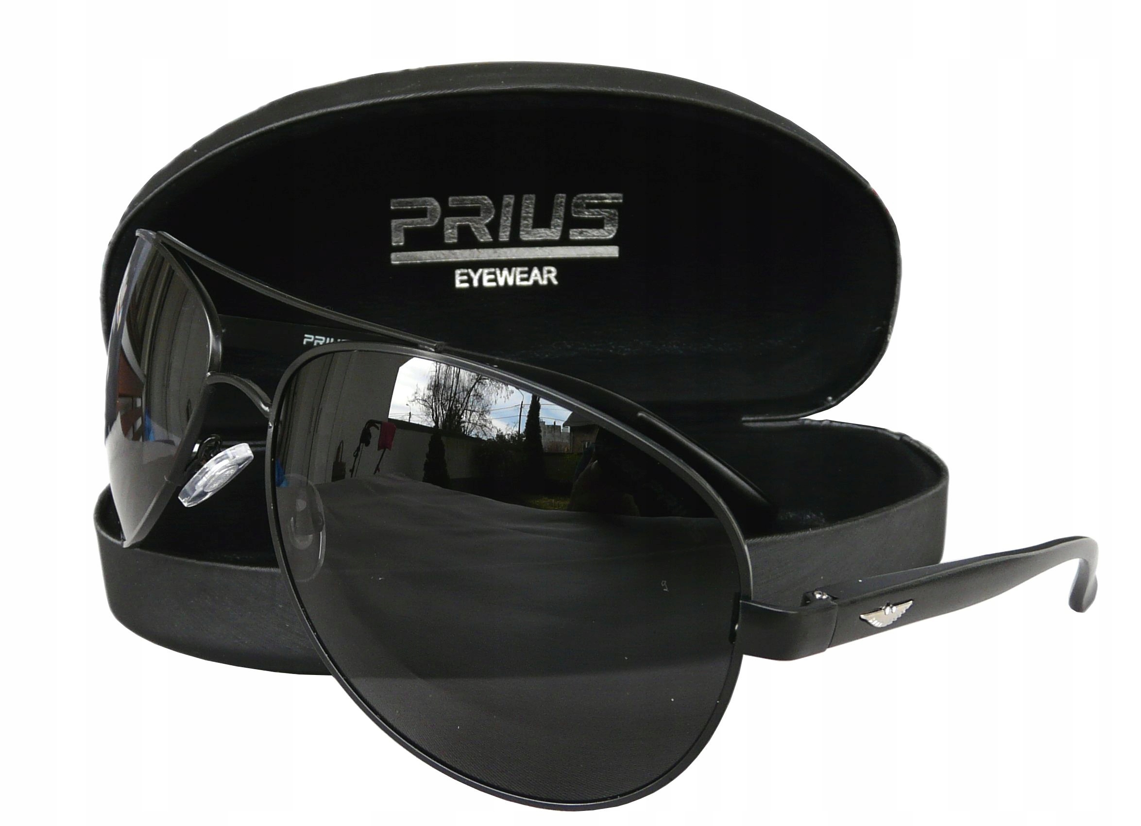 

Okulary Męskie Polaryzacyjne Pilotki Etui Prius Uv