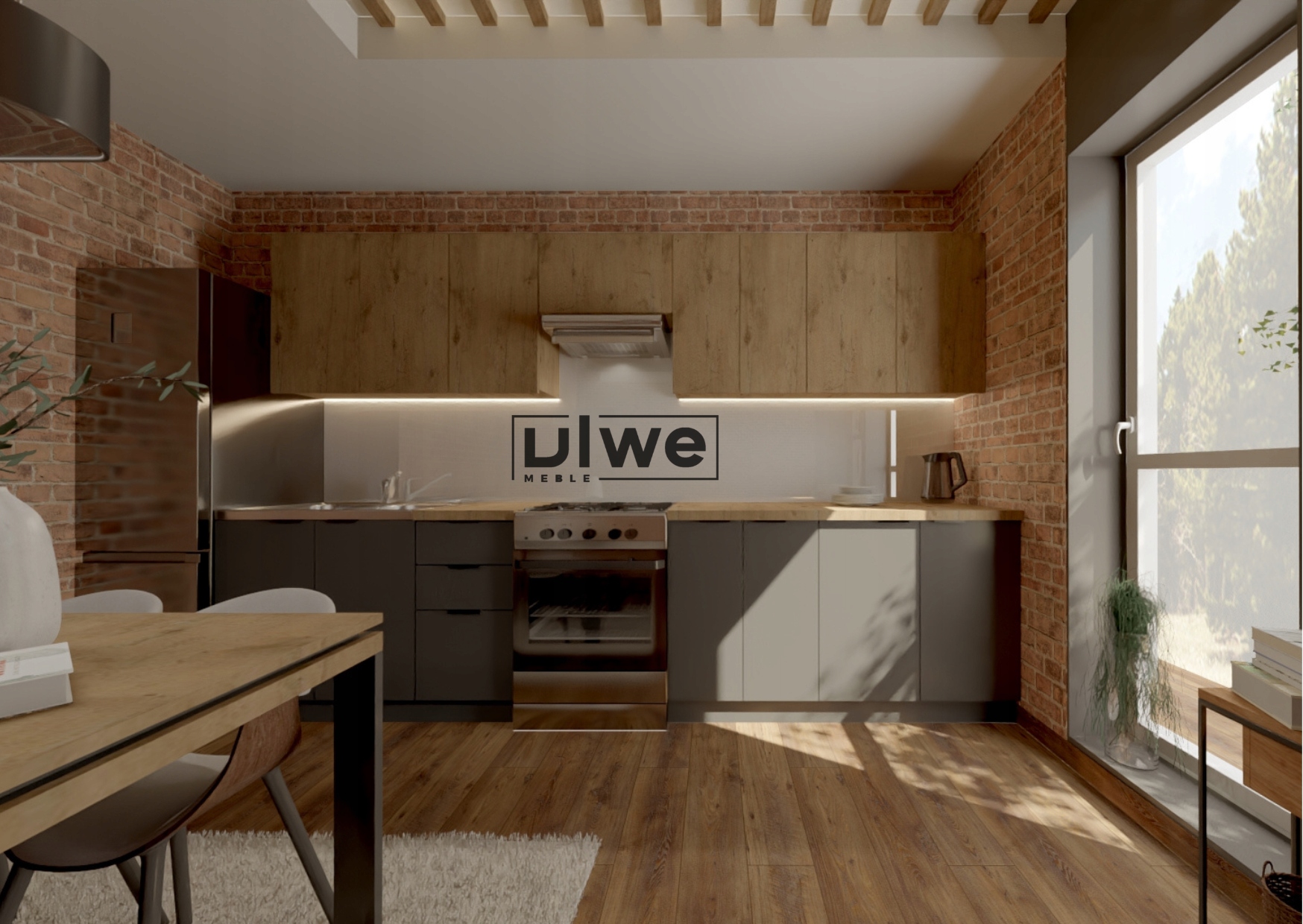 SZAFKA KUCHENNA STOJĄCA 2D DOLNA 60cm BIAŁY MAT Z CICHYM DOMYKIEM Marka ULWE