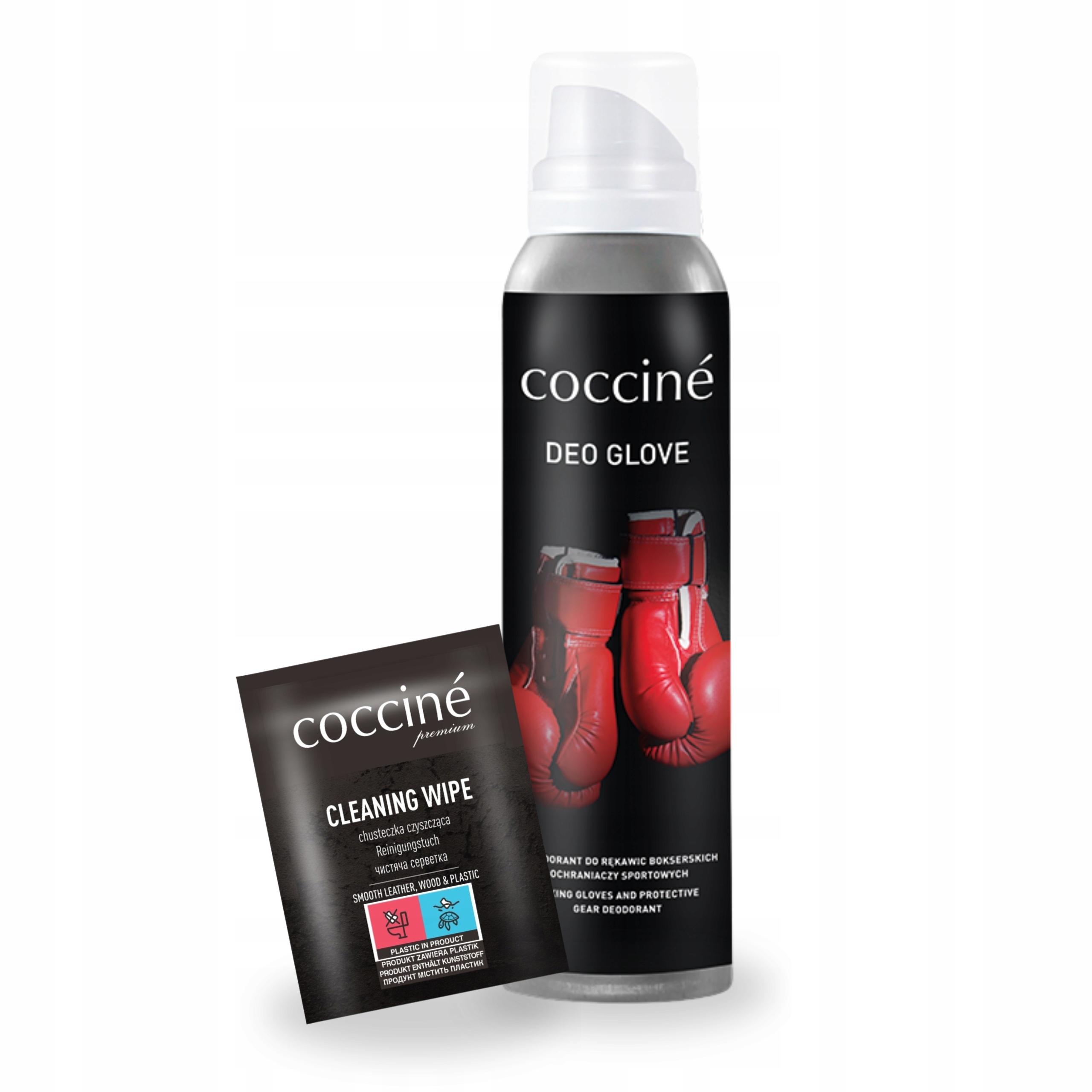 Zestaw 2w1 Coccine Deo Glove Dezodorant do Rękawic i Chusteczka