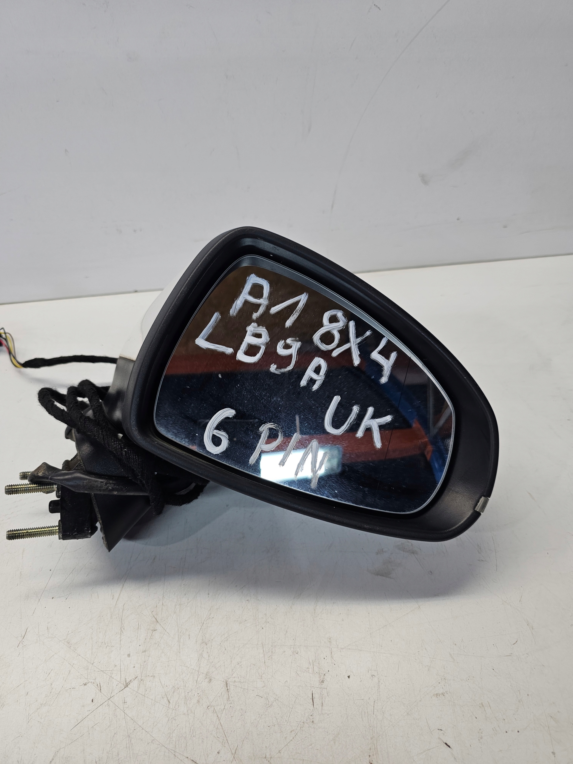 mirror exterior right AUDI A1 8X4 6-PIN UK LB9A