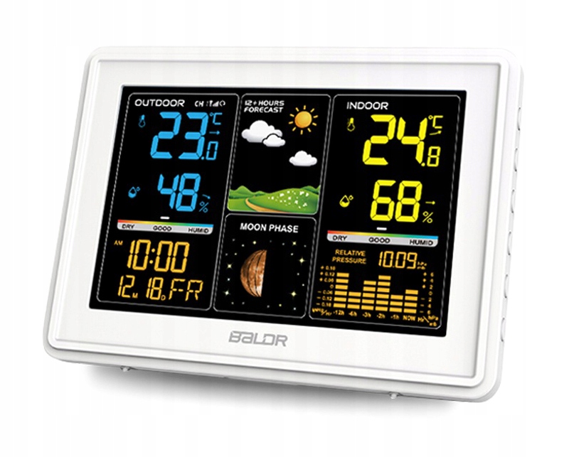 Barometrická meteorologická stanice kalendář Baldr B359WHV2