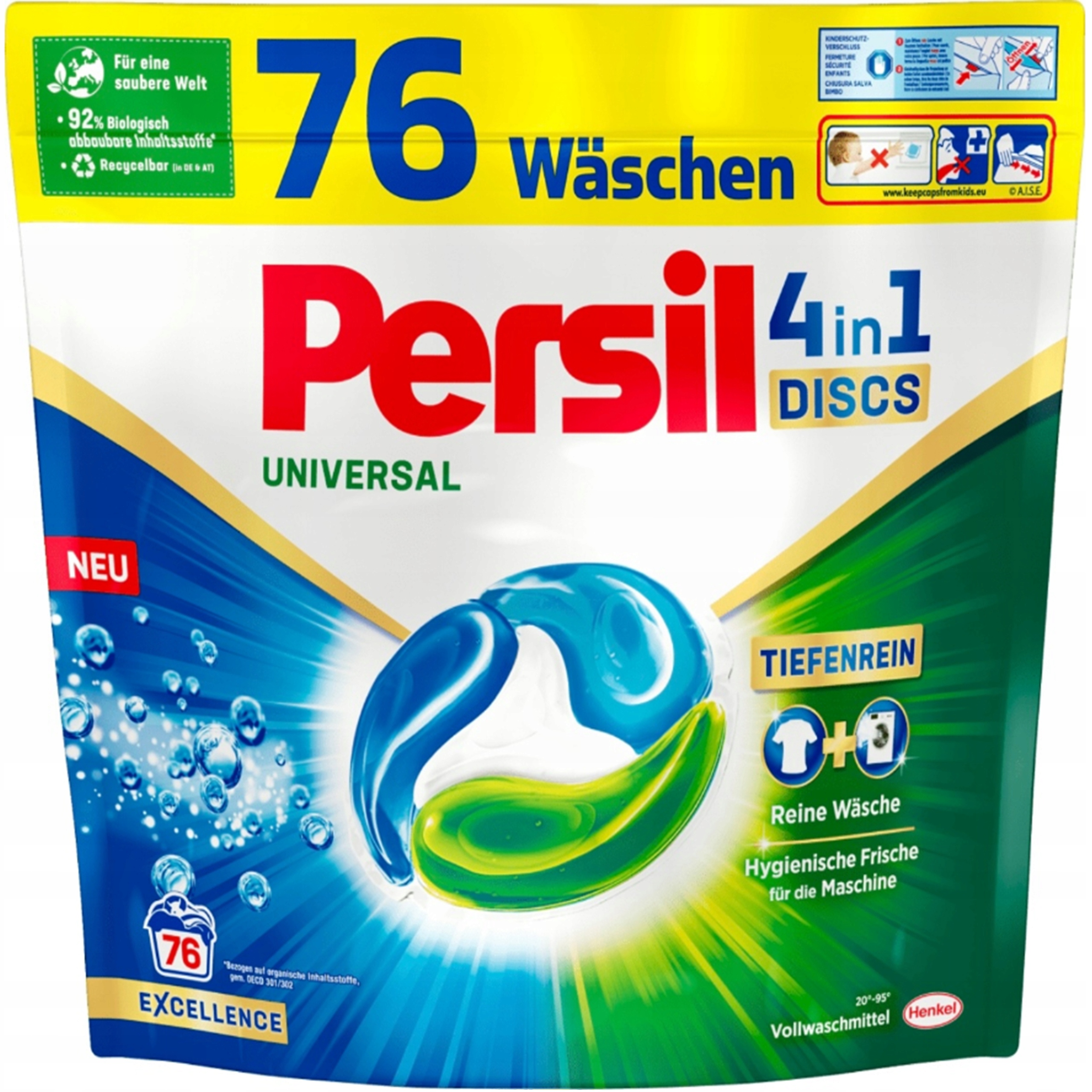 Levně Kapsle na praní Persil Universal Discs 4v1 76 Kusů