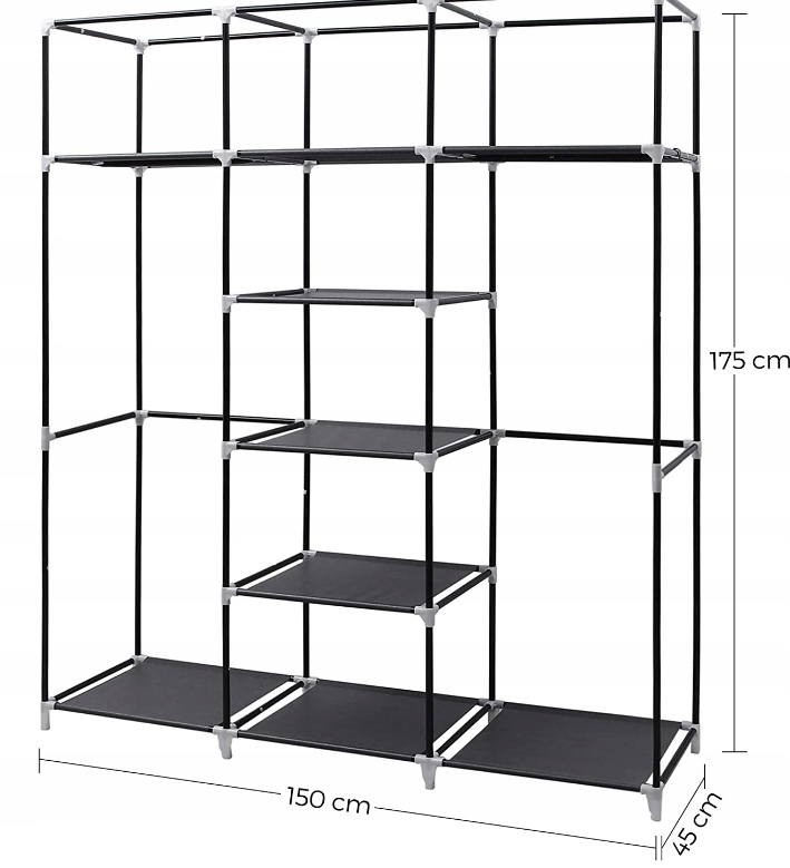 SZAFA TURYSTYCZNA SKŁADANA NA UBRANIA DUŻA Model NOWOCZESNY