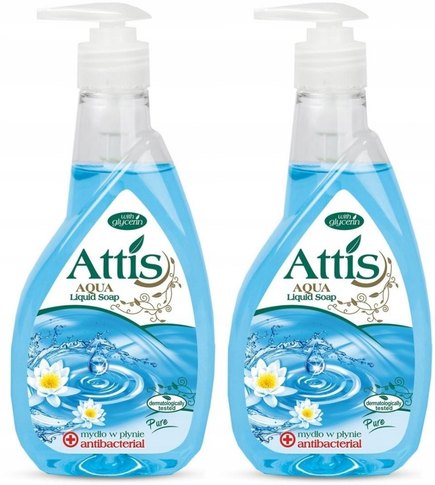 

Mydło w płynie Attis antybakteryjne 2x400ml zestaw