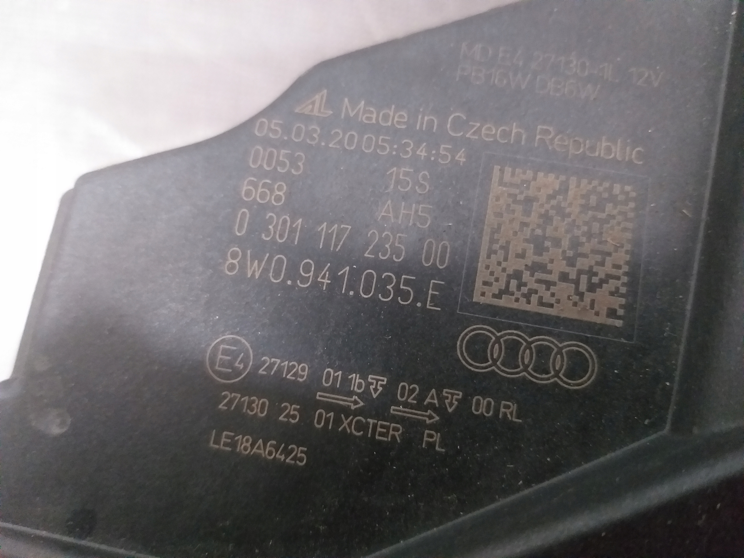 LIGHT FRONT LEFT AUDI A4 B9 LIFT FULL LED 8W0941035E