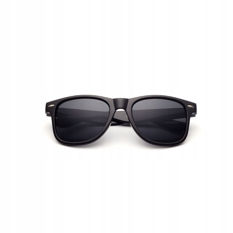 OKULARY PRZECIWSŁONECZNE CZARNE DAMSKIE MĘSKIE UV Model OK283
