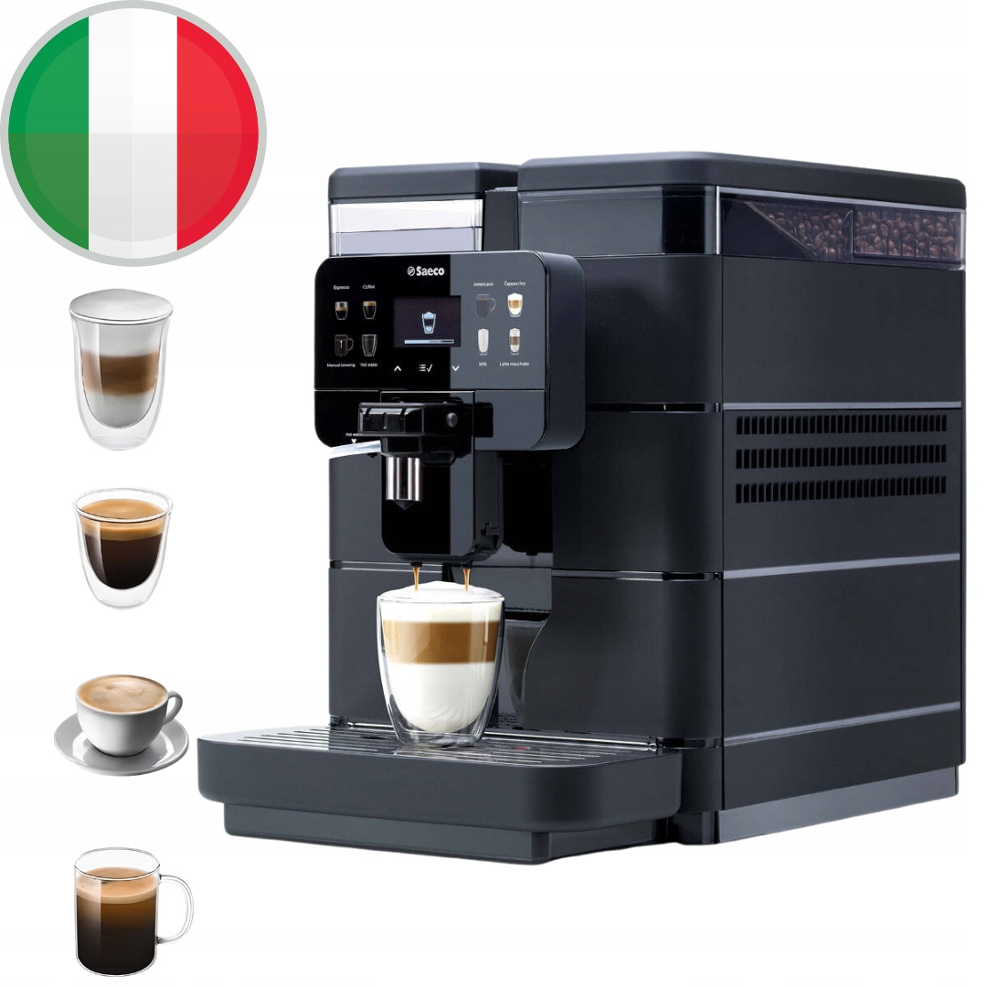 EKSPRES DO KAWY CIŚNIENIOWY SAECO ONE TOUCH CAPPUCCINO DO BIURA X8 NAPOJÓW